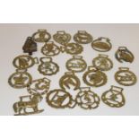 A selection of vintage horse brasses