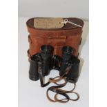 A pair of WW2 RAF Air Ministry binoculars. Stamped 6E/293 by Wray of London