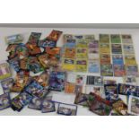 A large selection of vintage Pokemon cards