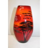 A Poole pottery African Sky vase 26cm tall