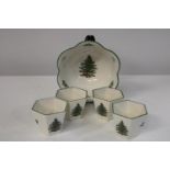 Four Spode Christmas Tree items