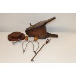A set of vintage bellows & other items