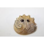 An unusual antique hand carved & signed netsuke