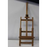 A wooden artists easel
