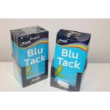 Eighteen packs of new blue tack