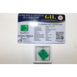 A Emerald gemstone with cert