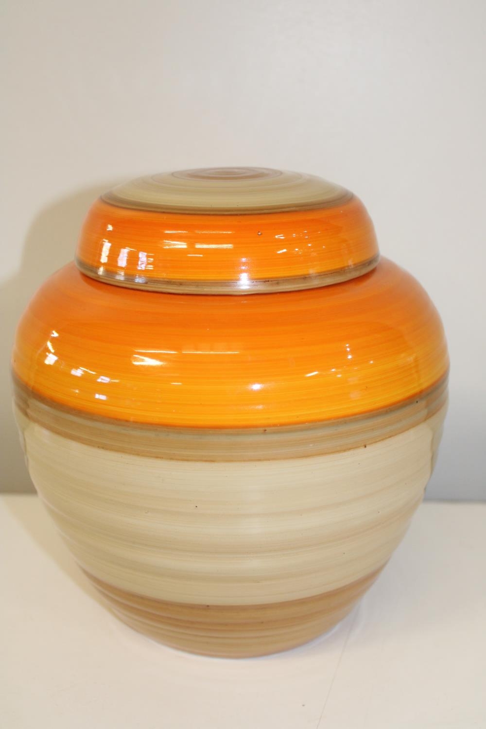 A Shelley lidded jar 22cm tall