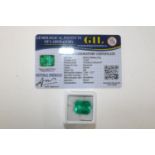 A Emerald gemstone with cert