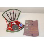 A Chinese caligraphy set & book