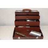 A vintage surgical/doctors case & contents. Height 31cm,width 40cm,depth 20cm