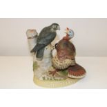 A limited edition Wild Turkey porcelain decanter dated 1986. (full) 25cm tall