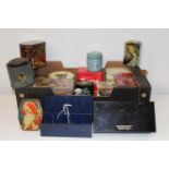 Mixed lot of tins including vintage