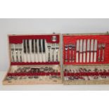 Two boxed sets of vintage cutlery