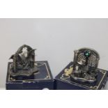 Two boxed Tudor Mint figures