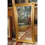 A wooden gilt framed mirror 1.0 meter x 53cm collection only