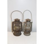 Two vintage tilly lamps