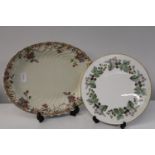 A Copeland Spode meat plate & Royal Worcester cake plate