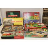 A box of vintage board games etc