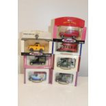 Seven boxed die-cast models