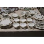 A large quantity Royal Doulton 'Larchment' dinner service 59 pieces