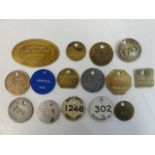 Fifteen Colliery mining pit tokens