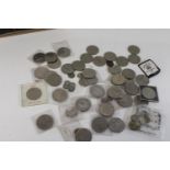 A job lot of assorted coins & crowns etc