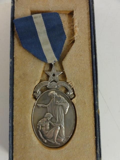 A hallmarked silver Masonic medal