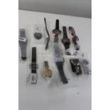 A job lot of assorted watches