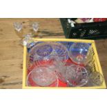A job lot of assorted cut glass & other collection only