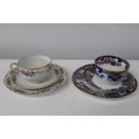 Two pretty porcelain trio's