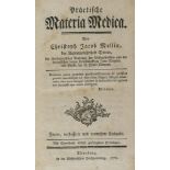 Medizin: Mellin, Christoph Jacob. Practische Materia Medica.