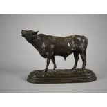 Rosa Bonheur. 1822 Bordeaux - 1899 Thomery. Sign. Rosa B. Bulle auf Sockel. Bronze, Nachguss. L 21