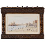 Ernst Pasqual Jordan. 1858 - Hannover - 1924. Monogr. und (18)88 dat. Blick über den Canal Grande