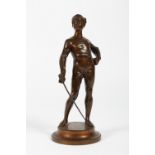 Adolphe-Jean Lavergne. 1852 - 1901. Sign. Fechter. Bronze. H 27 cm