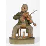 Zizenhauser Terrakottafigur: Violinist Lump aus Freiburg im Oechtland. Ausformung Andreas Sohn, 2.