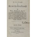 Hagen, Karl Gottfried. Lehrbuch der Apothekerkunst. Zweiter Band. Siebente Auflage. Königsberg,