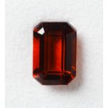 Loser oktagonaler Citrin in Madeira-Farbe, 3,78 ct.