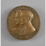 Bronzemedaille: Mariage de Henri de France et Marie Therese de Wurtemberg