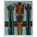 Bruce Onobrakpeya. Geb. 1932 in Agbarha Otor (Nigeria). Stellte u.a. in der Tate Modern London, in d