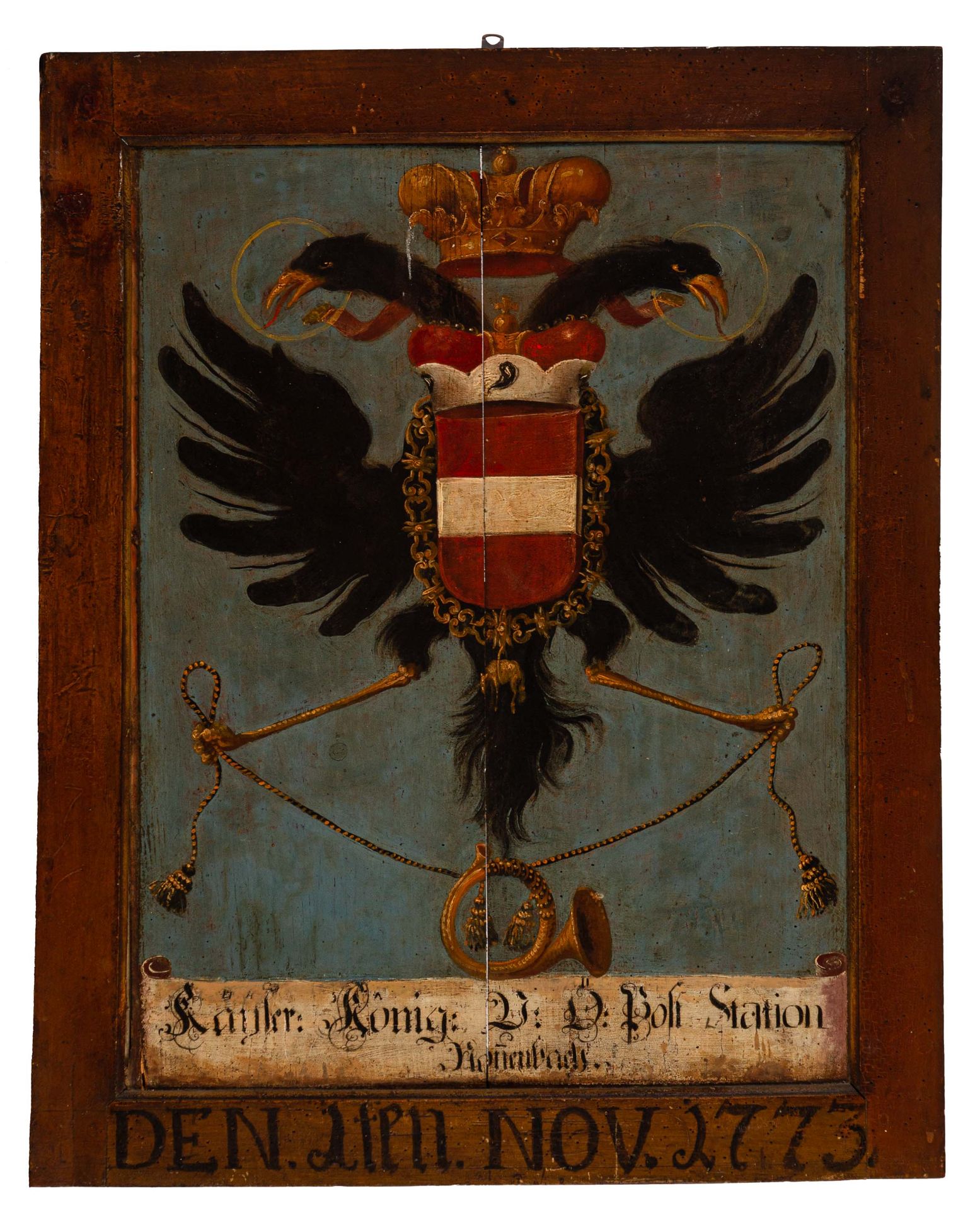 Wappentafel der Kaiserlichen Reichspost 1773