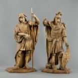 Paar Heiligenfiguren, u.a. Hl. Florian