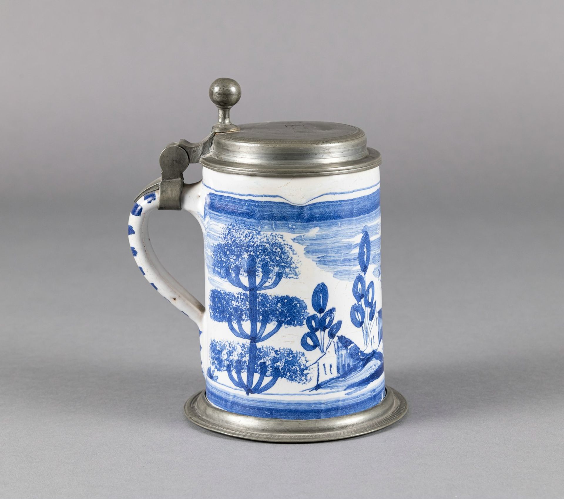 A NUREMBERG FAIENCE TANKARD - Image 5 of 8