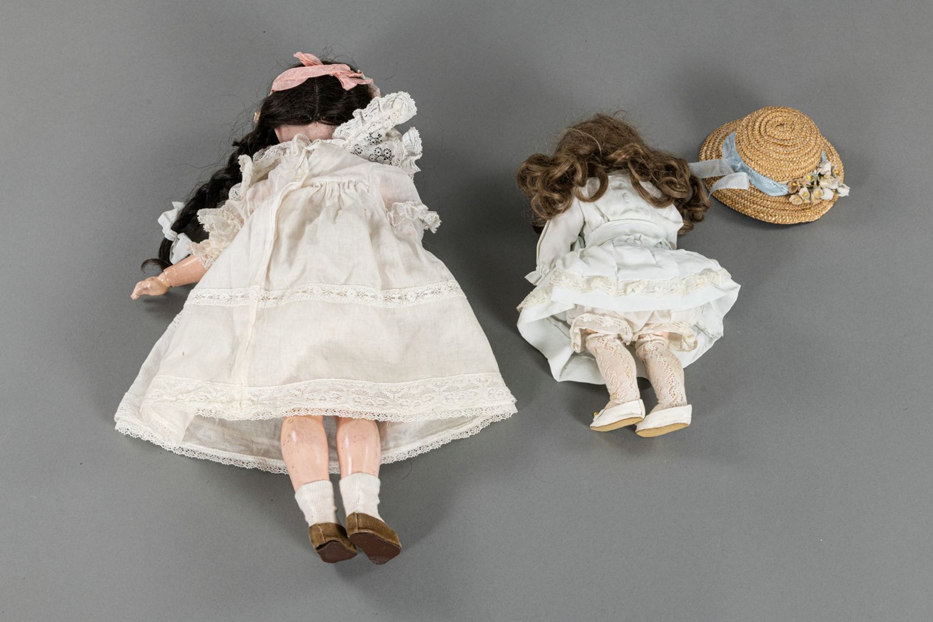 Zwei Porzellankopf-Puppen - Bild 3 aus 4