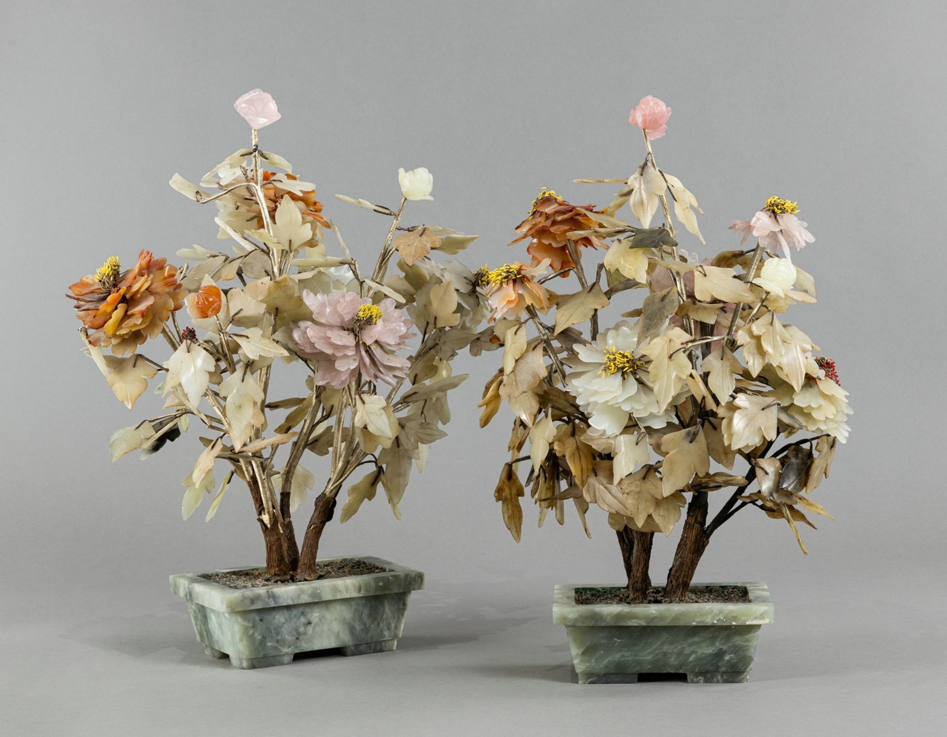 TWO SMALL JADE TREES - Image 4 of 5