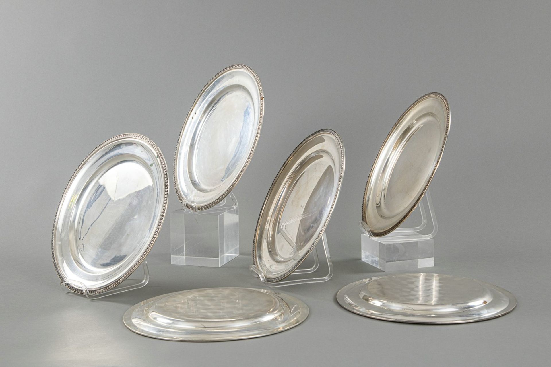 A SET OF SIX SILVER PLATES - Image 2 of 5