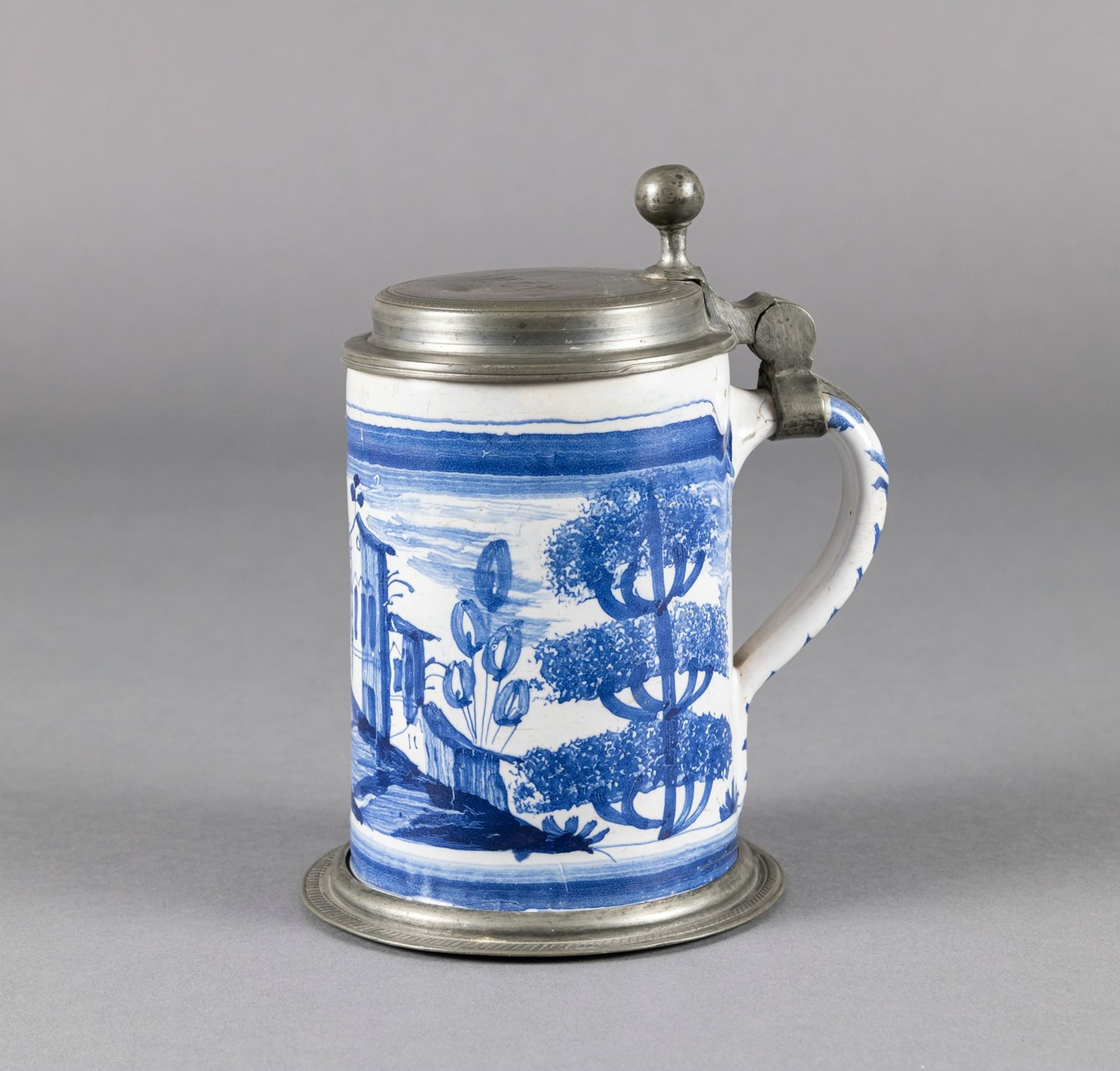 A NUREMBERG FAIENCE TANKARD - Image 3 of 8