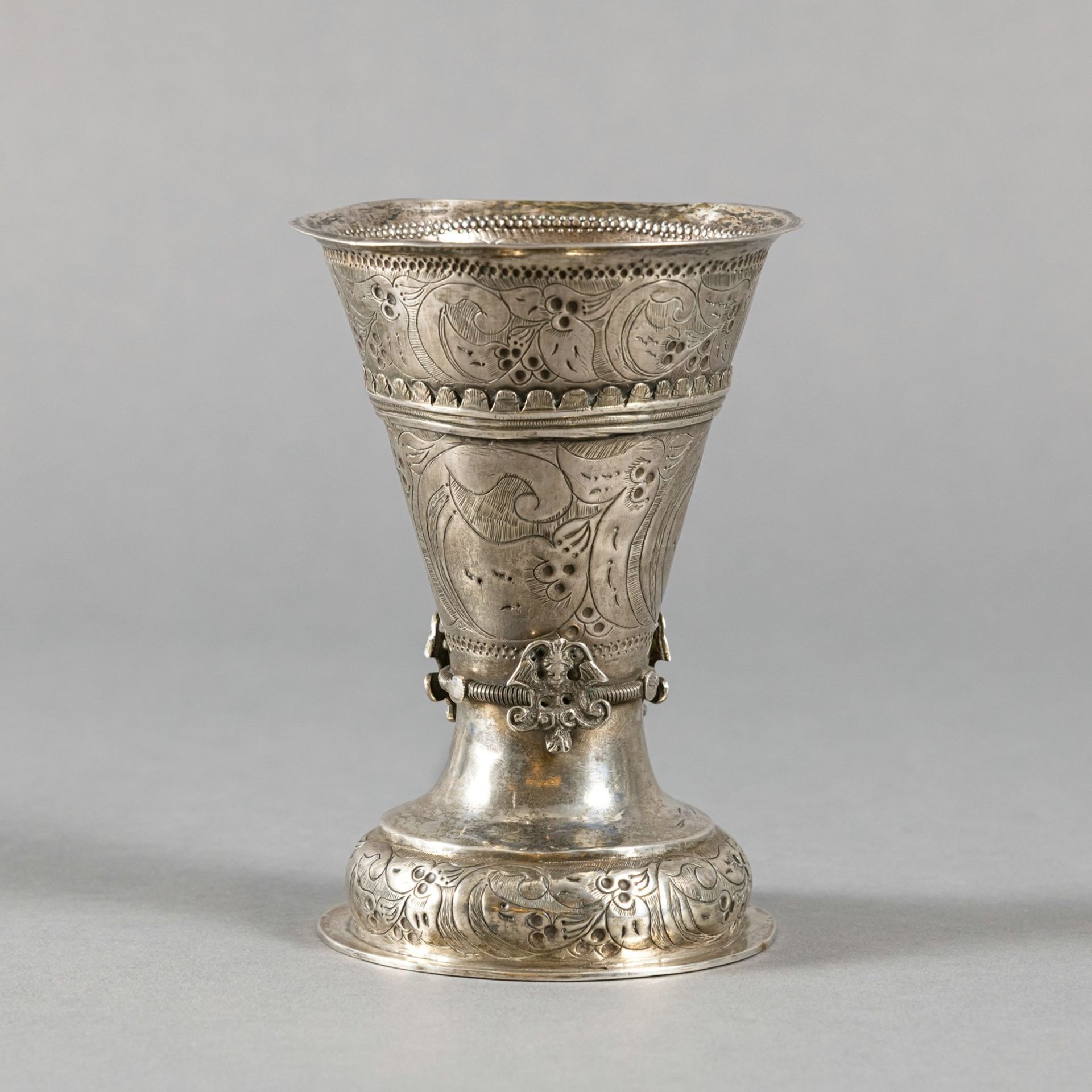 A PROBABLY NORVEGIAN SILVER BEAKER,