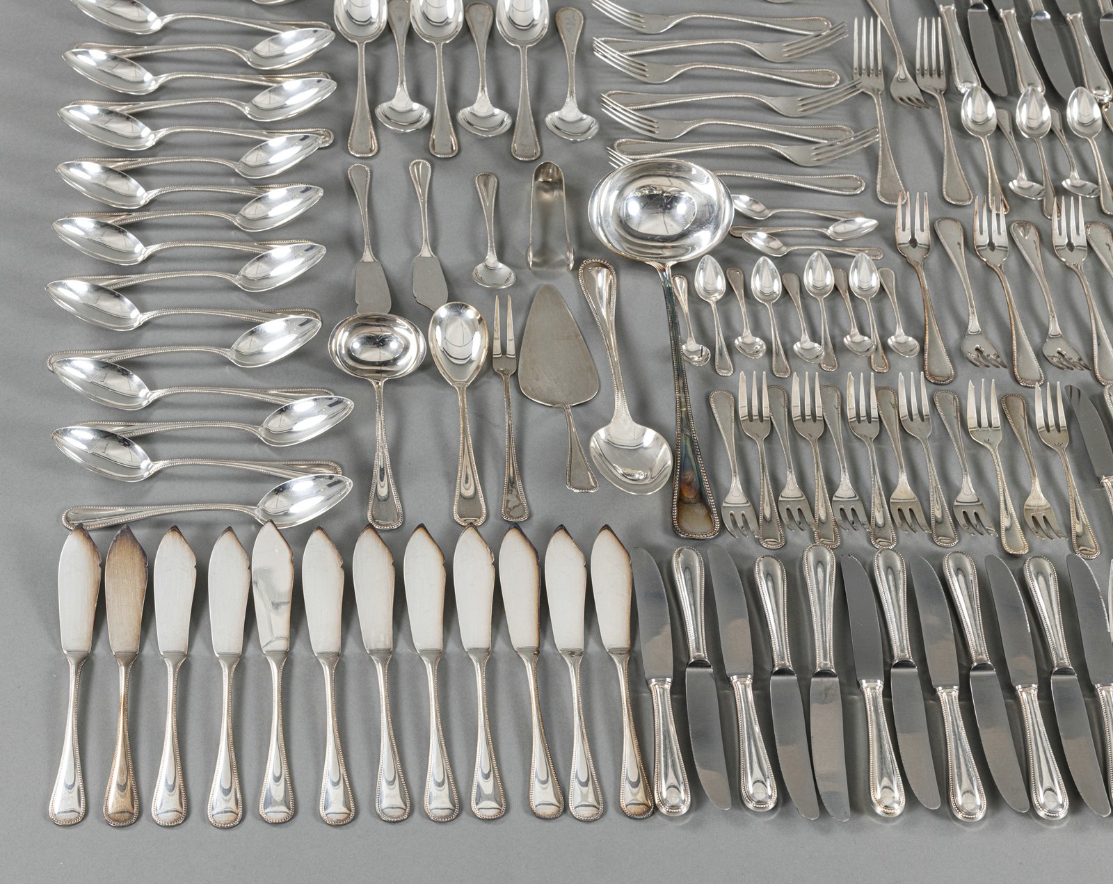 A SILVER CUTLERY FOR MOSTLY 11-12 PEOPLE - Image 3 of 12
