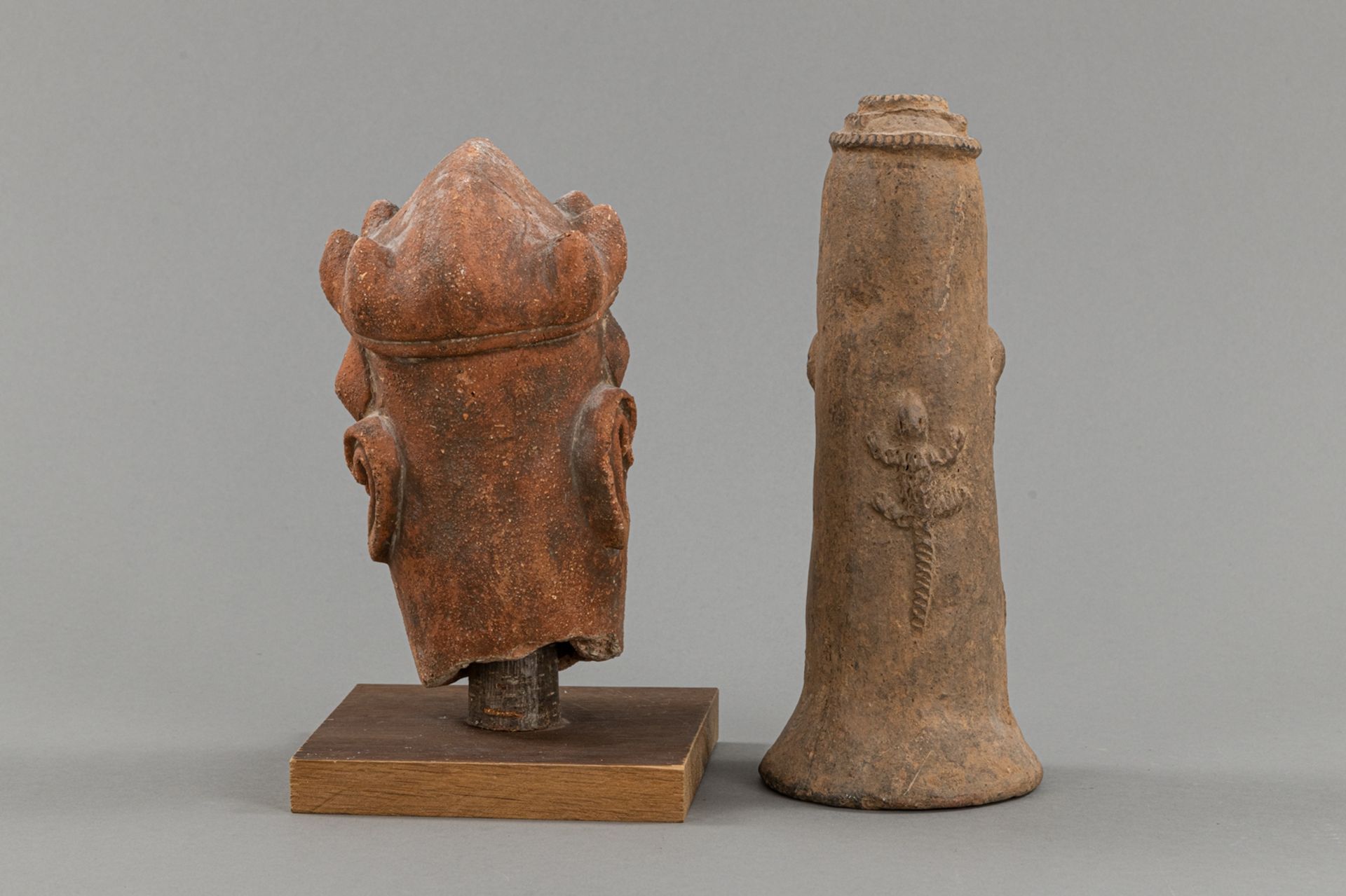 TWO TERRACOTTA FIGURES, ONE IN THE NOK -STYLE - Image 3 of 4