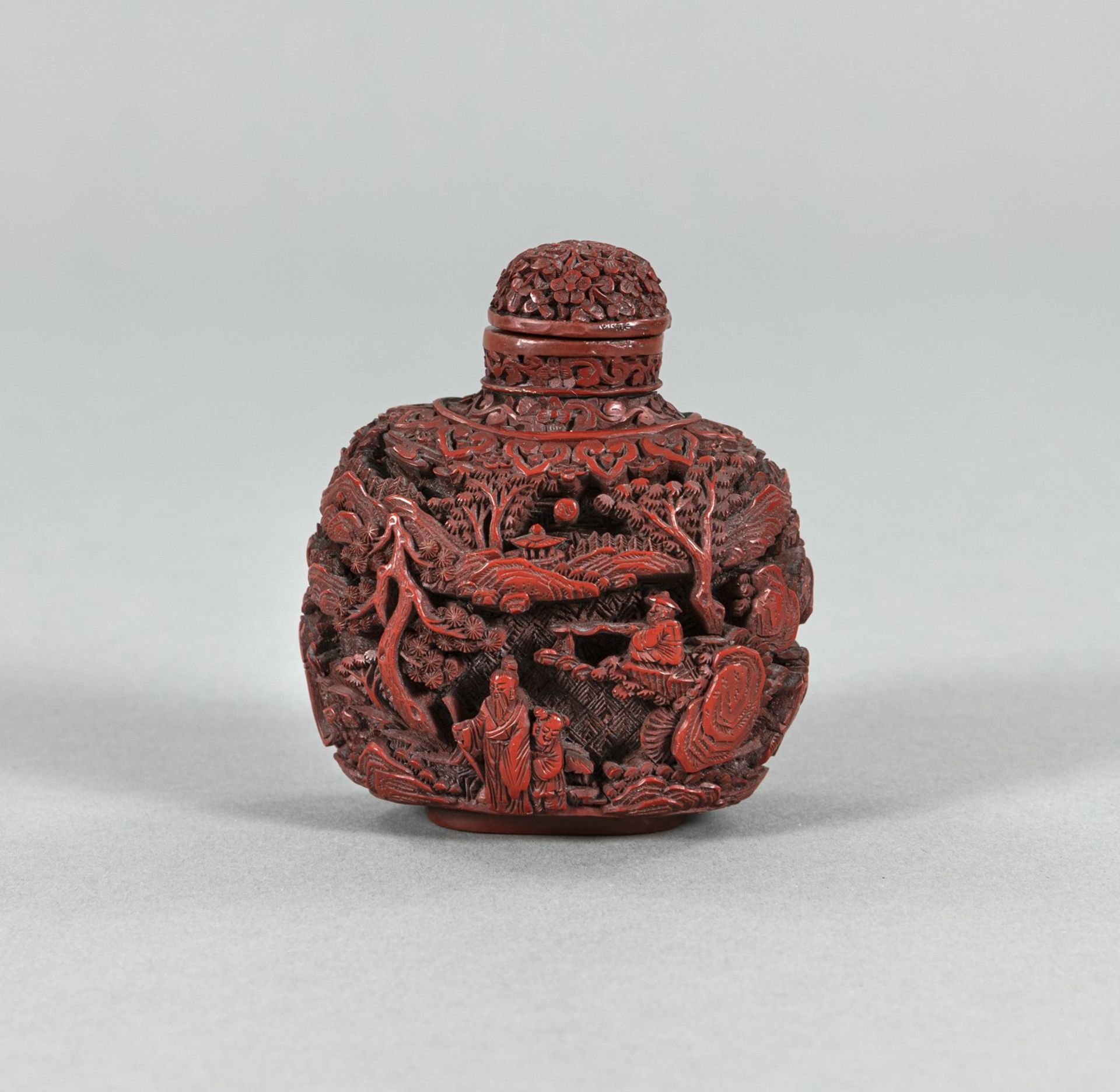 A LACQUER SNUFFBOTTLE